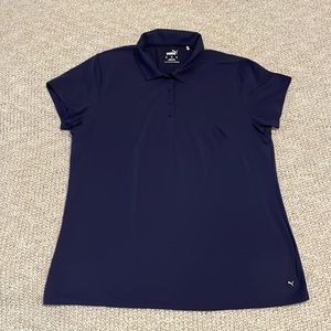 Navy Women’s Puma Golf Polo